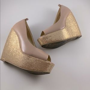 Madden Girl Coupe Peep Toe Wedge